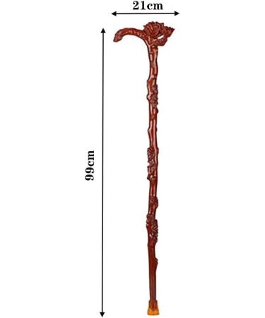 Wooden Walking Sticks for Men & Women Mahogany Wood Faucet Old Man Crutches Anti-Skid Mobility Aid for Elderly Seniors & Handicapu2026 Black A - Buy Online on GoSupps.com