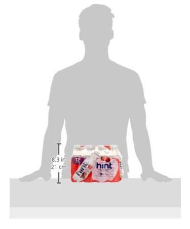 HINT Water Unsweet Cherry 16oz (12 Pack) - Natural Flavored Water - Buy Online on GoSupps.com