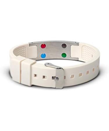 EMF Harmonizer Mobility+ Bracelet Waterproof Silicon Rubber EMF Protection Bracelet with Additional Energy Elements Personal EMF Protection Product with Dual Technology White One Size - Buy Online on GoSupps.com