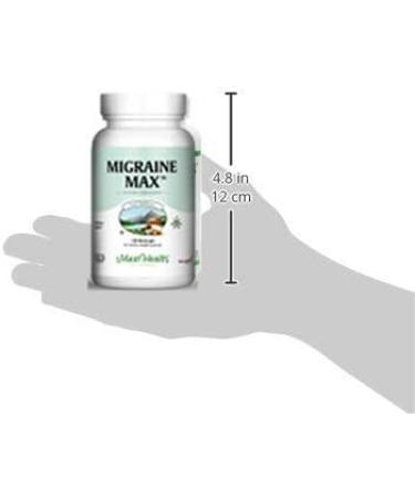 Migraine Max by Maxi-Health | Powerful Natural Relief Capsules - 120 ct | Kosher Certified - Buy Online on GoSupps.com