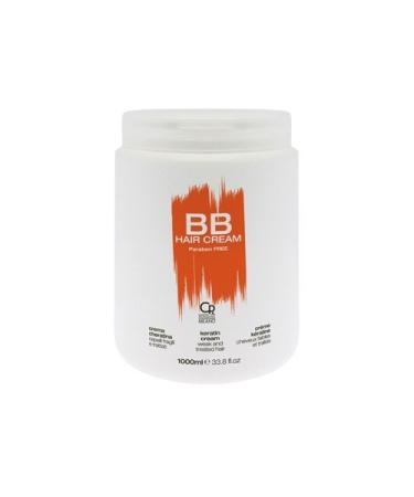 Bb Hair Care - Keratin Cream - Professional Mask Ideal for Treated and Damaged Hair - Repair and Conditioner Mask Care - 1 L