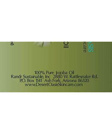 Desert Oasis Skincare 100% Pure Jojoba Oil - Travel Size 2 fl oz/59 ml, Cold Pressed, Natural Moisturizer for Face and Body - Buy Online on GoSupps.com