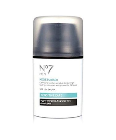 No7 Men Sensitive Care Moisturiser 50ml (Boxed)