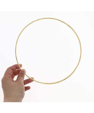 Outuxed Dream Catcher Rings - 12pcs Copper Metal Hoops for Crafts - Macrame Creations Supplies - 6 Sizes - Buy Online on GoSupps.com