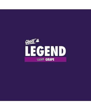 Ghost Legend V2 Pre-Workout | Caffeine L-Citrulline & Beta Alanine Blend for Pump Energy & Focus | Sugar-Free Pre-Workout | 50 Servings 400G (Grape) - Buy Online on GoSupps.com