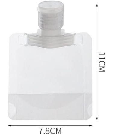 KALLORY Travel Size Refillable Squeeze Pouch 30ml Stand Up Toiletry Lotion Gel Bags - 15pcs/17pcs/30ml - Buy Online on GoSupps.com