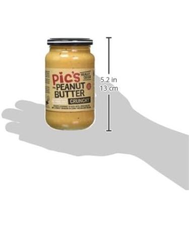 Pic's Peanut Butter Crunchy No Added Salt 380g 1 - Buy Online on GoSupps.com