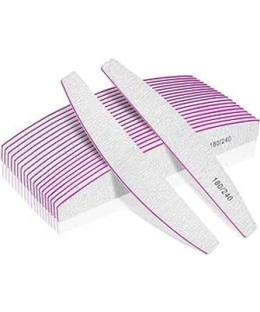 Professional Nail Files Double Sided Emery Board for Nails 180/240 Grit Coarse Washable Nail Files for Acrylic Nails & Natural Nails 5 Pack Fine Grit Nail File - Buy Online on GoSupps.com