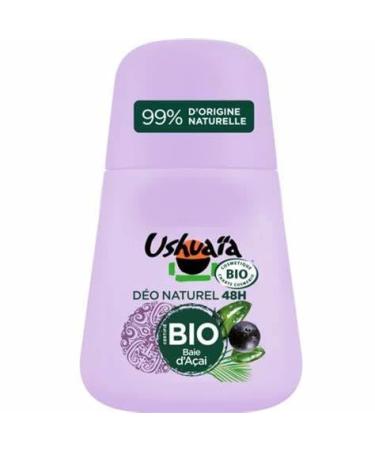 Ushuaia Organic Roll-on Deodorant 48h Acai, 50 ml