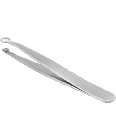 Nose Hair Tweezers Stainless Steel Round Tip Face Hair Remover Eyelash Eyebrow Tweezers Professional Tweezers - Buy Online on GoSupps.com
