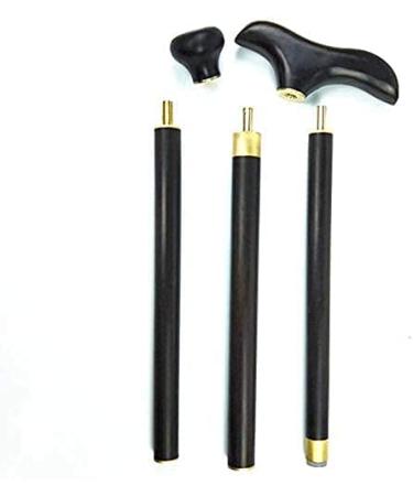 Walkers for Seniors Folding Walking Stick for Elderly Women Men Portable Lightweight Cane Adults Non- Slip Unisex Three- Section Combination Crutch Solid Wood rollator wa Comfortable Anniversary