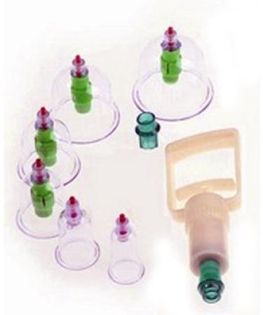 Set of 6 magnetic cuppings according to Chinese medicine