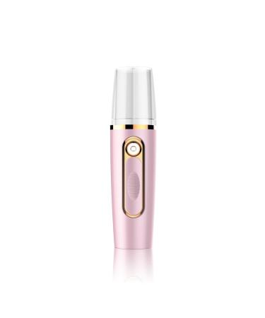 kawehiop Mist Face Sprayer 25ML Rechargeable Moisturizing Hydrating Facial Mister Beauty Portable Cooling Skin Care Atomizer Steamer Pink