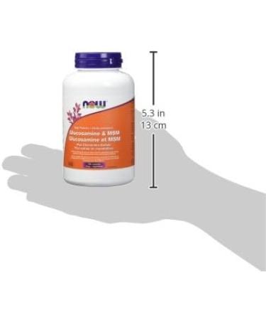 NOW Supplements Glucosamine and MSM Plus Chondroitin Capsules 180 Count - Buy Online on GoSupps.com