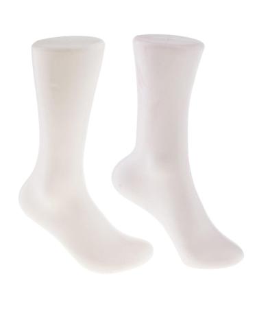 Sharplace 2 Pieces Foot Model for Foot Style Socks Hard Display Adult Men + Women