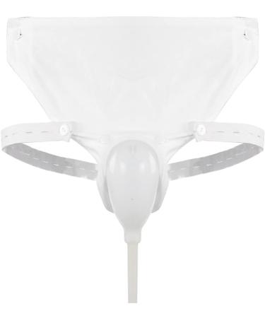 YINUODAY Portable Silicone Urinal & Catheter Bags - Incontinence Aid for Men & Women | Wearable Urinator Fashionable Design in White - Buy Online on GoSupps.com
