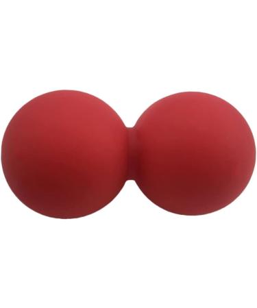 Fomiyes Oltnuss Yoga Peanut Ball | Silicone Massage Ball for Plantar Fasciitis Relief | Double Massage Fitness Tool - Red - Buy Online on GoSupps.com