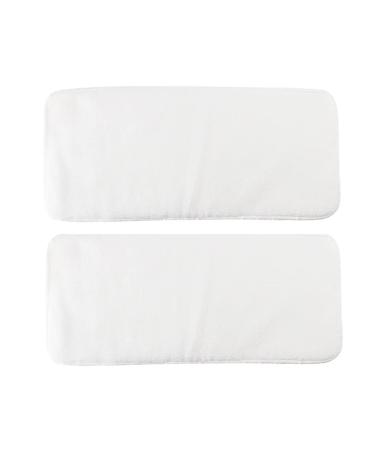Adult Diaper Insert - 2pcs Microfibre Reusable Nappy Insert Cloth Diaper 20 * 50cm Washable Adult Diaper Insert for Elderly Women Men Skin-Friendly and Super Absorbent 4-layer white