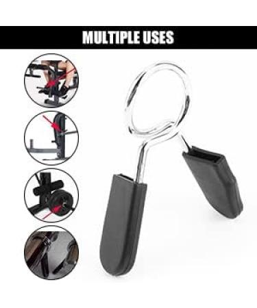 AMONIDA Barbell Clamp - Durable Easy-to-Use Spring Clamp for Home Gym Equipment | Wide Application & Long Service Life - Buy Online on GoSupps.com