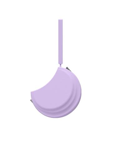 Mialle silicone retainer case retainer holder thin dental braces etui prostheses mouth protection aligner etui with the handle tape silicone retainer case cleaning and storage solution purple