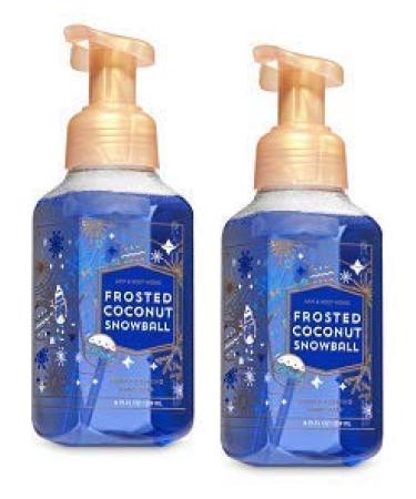 Bath and Body Works 2 Frosted Coconut Snowball Gentle Foaming Hand Soap. 8.75 Oz.