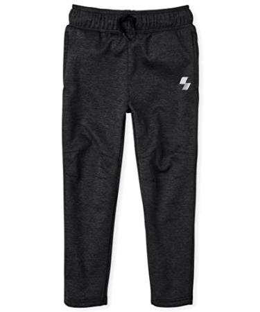 The Children's Place Boys' Athletic Performance Pants Large Heather Black