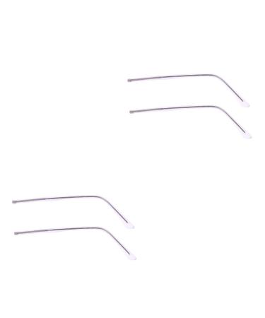 Ultechnovo 2 pairs of glasses replacement sunglasses poor glasses legs for re-glasses pink metal kit temple frame 13.8x0.36cmx2pcs lilax2st