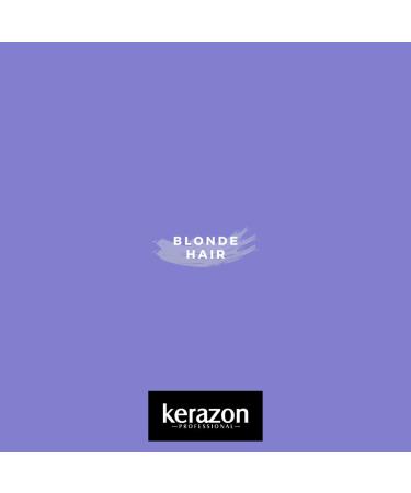 KERAZON Blonde Brazilian Hair Botox Treatment Purple Mask Platinum Effect - Salon Size for Smoothing, Hydration, Anti-Brass, Shine, Softness, Volume, and Frizz Control - Buy Online on GoSupps.com