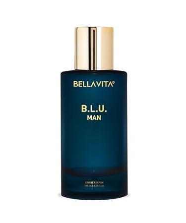 Luxury B.L.U Men Eau De Parfum Liquid Perfume With Lemon Apple Musk|Fresh Refreshing Energising Long Lasting Edp Fragrance Scent 100Ml