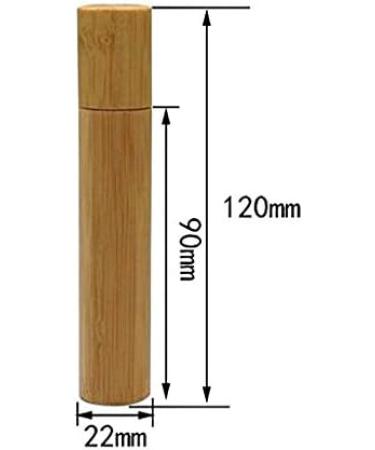 Ericotry 2-Pack 15ml Bamboo Leader Roller Bottles - Stainless Steel Ball for Essential Oils Perfume & Lip Balm - Buy Online on GoSupps.com
