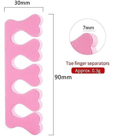 50Pcs Sponge Toe Separator & Foam Finger Spreader Set | Soft Manicure Pedicure Tools for Perfect Nails - Buy Online on GoSupps.com