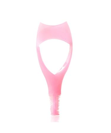 3 In 1 Eyelashes Tools Mascara Shield Applicator Guard Eyelash Guide For Makeup Clear Plastic Eyelash Card (Pink)