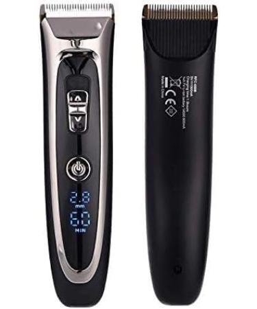 Professional Digital Trimmer | Rechargeable Electric Hair Clipper for Men | Cordless Haircut with Adjustable Ceramic Blade - Black - Buy Online on GoSupps.com