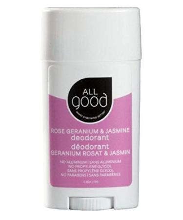 All Good Deodorant  No Aluminum  Vegan (Rose Geranium & Jasmine)