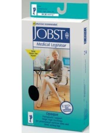 BSN Medical Jobst Opaque Compression Hose - Thigh High 20-30 mmHg Open Toe Medium Natural | International Shipping Available - Buy Online on GoSupps.com