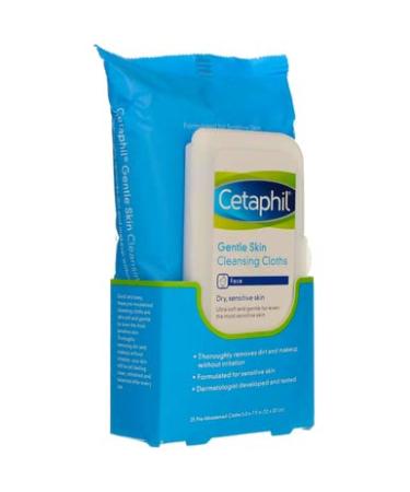 Cetaphil Gentle Skin Cleansing Cloths 100 sheets - Pack of 4 | Dermatologist Recommended - Buy Online on GoSupps.com