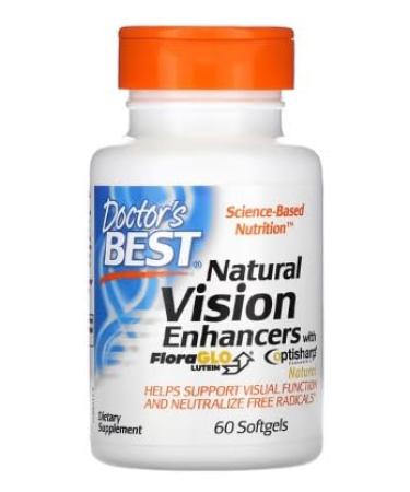 Doctor's Best Natural Vision Enhancers - 60 Soft Capsules