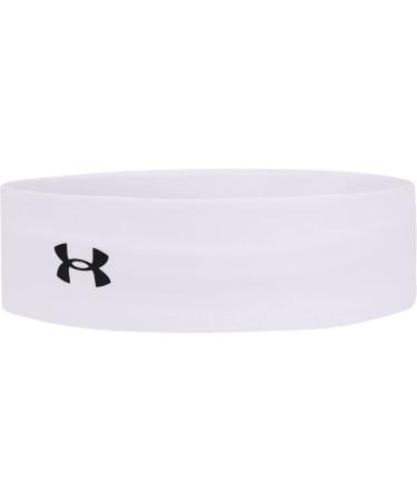 Under Armour Women's UA Play Up Headband Sweat-Wicking Headband for Women Fast-Drying Sweatband White