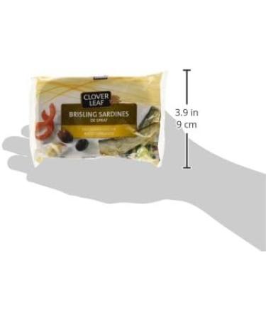 Clover Leaf Brisling Sardines Mediterranean - 106g 12 Count - Canned Sardines - Canned Fish - High In Protein - 14g Of Protein Per Serving - Source Of Omega-3 Iron Vitamin D and Calcium - Buy Online on GoSupps.com