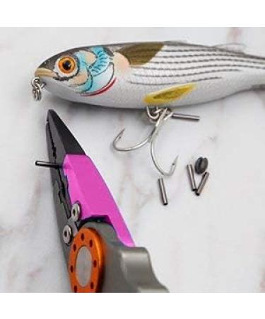 San Like 7-Inch Fishing Pliers | Aluminum Braid Cutters | Hook Remover | Saltwater Fishing Gear | Corrosion Resistant Tools | Split Ring Pliers | Fish Holder with Sheath and Lanyard - A-Pink - Buy Online on GoSupps.com