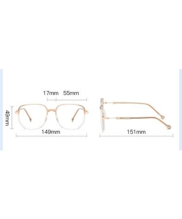 Fuqinqingoz Oversized Anti-Blue Light Reading Glasses | +300 Presbyopia Glasses - Protect Against Eye Strain & Overexertion | International Shipping - Buy Online on GoSupps.com