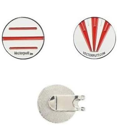 Vectorputt tm USGA Approved Double Sided Golf Ball Marker with Hat Clip - 30mm - Buy Online on GoSupps.com