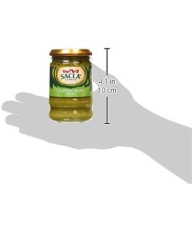 Sacla Italia Classic Basil Pesto 190g - Authentic Italian Pesto Sauce - Buy Online on GoSupps.com