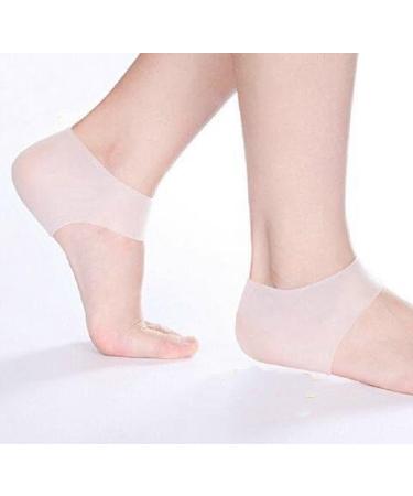 Silicone Gel Heel Protector Sock - Pain Relief for Cracked Feet Plantar Fasciitis & Spur | Anti-Cracking Care - Buy Online on GoSupps.com