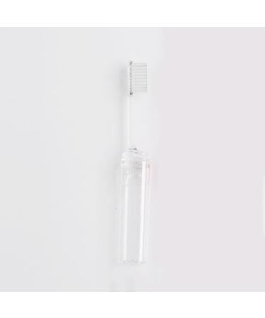 Patkaw Transparent Foldable Travel Toothbrush - Portable Mini Toothbrush with Protective Cover for Travel Camping School & Home - Buy Online on GoSupps.com