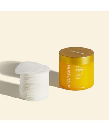 APRILSKIN Calendula PHA Hyaluronic Toner Pads - Exfoliating & Hydrating | Vegan, Cruelty-Free | Ideal for Dry, Sensitive, Acne-Prone Skin | 60 Pads - Buy Online on GoSupps.com