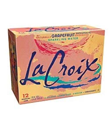 LaCroix, Sparkling Water, Pamplemousse Grapefruit, 12 Fl Oz (Pack of 12)