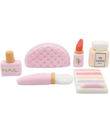 SugArt Edible Makeup Cake Toppers - Set of 6 | Perfume Lipstick Handbag & More | Handmade Cake Decorations for Birthdays & Beauty-Themed Cakes | Perfect on Fondant and Icing Cakes | Made of Sugar - Buy Online on GoSupps.com