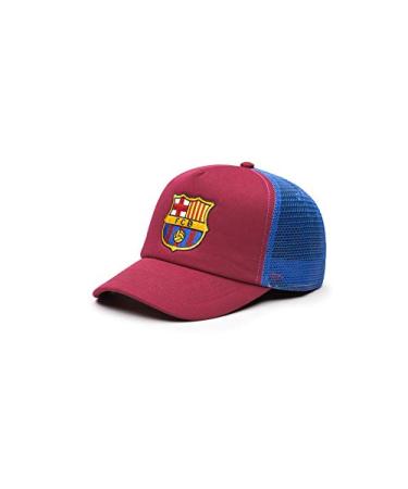 Fan Ink Limited Adult Unisex International Soccer Barcelona Basic Adjustable Hat, Mesh Back, One Size