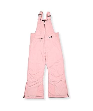 Arctic Quest Unisex Boys and Girls Ski & Snow Bib Overall 7-8 Classic Blush